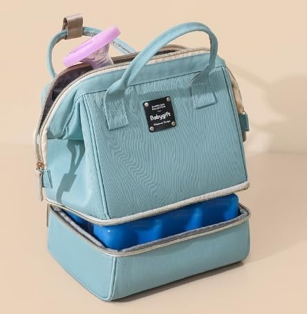 MAxba Waterproof Baby Bottle Cooler Bag Insulated Breast Milk Cooler Bag for Daycare,