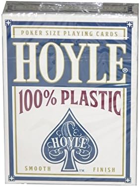 Hoyle Blue Poker Sized 100% Plastic Playing Cards