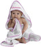 Fastasticdeal Custom Personalized Embroidered Cotton Soft White Girl Bath Baby Hooded Towel