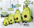 27 Inch Large Green Simulation Avocado Plush Toy Doll, Holiday Warm Gift Plush Toy Pillows (Seated-35Inch)