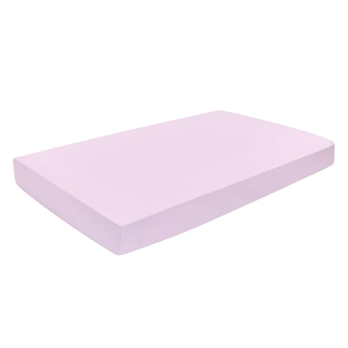 2 Pack 100% 28in 52in, EVERYDAY KIDS Fitted Girls Crib Sheet, Soft Breathable Cotton Baby Sheet, Fits Standard Size
