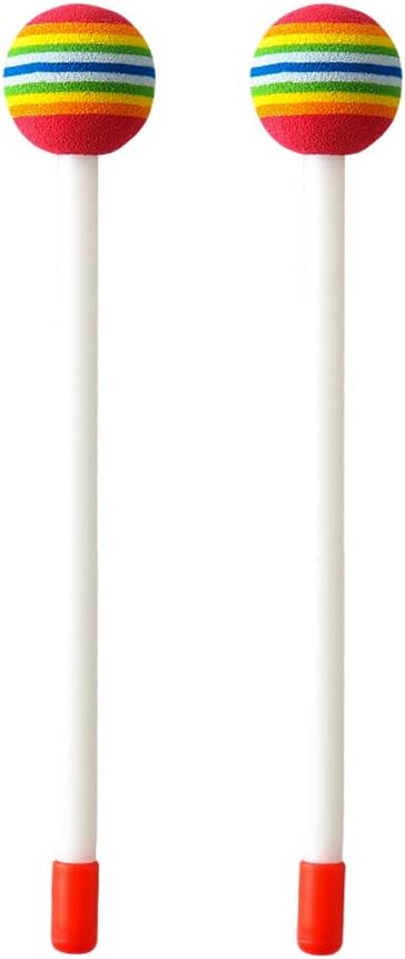 Bongo Drum 5"-6" Rhythm Club Drum for Kids, Colorful Mallets, Music Instrument, Special Christmas Birthday Gift