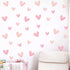 Yotdmk 80pcs Pink Heart Shape Wall Stickers for Bedroom Living Room Girls Room Decoration Kids Room Baby Nursery Room
