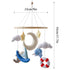 GOODMOM Baby Mobile for Crib, Astronaut Crib Nursery Mobile for Boys Girls, Handmade Baby Mobile Infant Bedroom Hanging