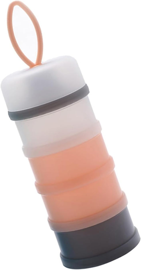 tomvorks Portable 4 Layer Baby Formula Dispenser with Carry Handle for Travel and