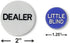 DA VINCI Set of 6 Professional Casino Texas Holdem Poker Dealer Buttons
