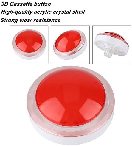 Socobeta Wear-Resisting Lightweight ABS Game LED Light, Big Round for Video Game (Red)