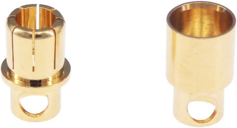 6 Pairs Gold Plated 8.0mm Male and Female Bullet Banana Connectors for DIY RC Battery ESC Motor (C168-6)