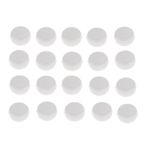 20 Pcs White Rattle Box Noise Maker Insert Squeaker Plastic Ring Box for Baby Rattle Accessories