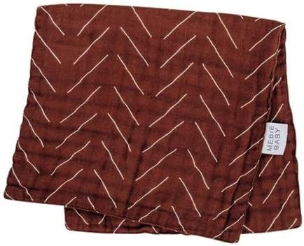 3-Pack, Set Mebie Baby Burp Cloths, Floral Print Muslin Burp Cloth for Spit Up, Drool, and More, Boho Burp Cloths
