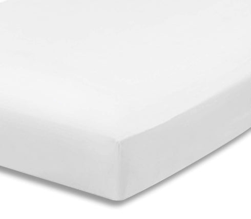 Everyday Kids Fitted Crib Sheet, 100% Soft Breathable Microfiber, White, Fits Standard Crib Mattress 28in x 52in