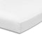 Everyday Kids Fitted Crib Sheet, 100% Soft Breathable Microfiber, White, Fits Standard Crib Mattress 28in x 52in