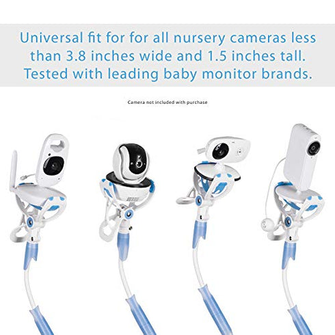 FlexxiCam Universal Baby Monitor Holder with Velcro Strap Flexible Baby Camera Mount Shelf No Drilling