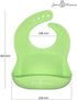 Jean Frances Silicone Baby Bibs Set of 2, BPA Free Waterproof Soft Durable Adjustable for Infants & Toddlers
