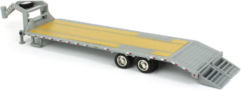 Greenlight 1/64 30391 Gooseneck Trailer Primer Gray with Red and White Conspicuity Stripes