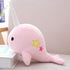 Cute Pink Narwhal Stuffed Animal Plush Toy, Adorable Soft Whale Plushies for Babies, Kids, Toddlers