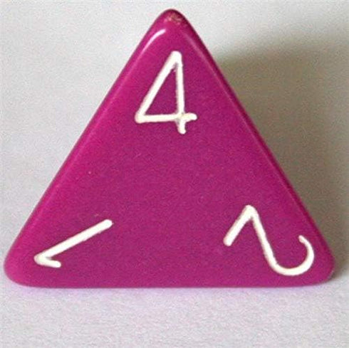 Chessex CHX25427 Opaque Light Purple/White Dice Set, Multicolor