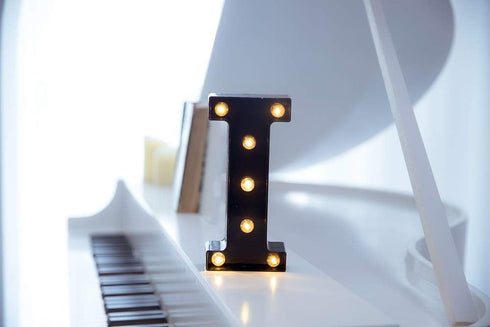 Foaky Black LED Marquee Number Lights - Light Up Sign for Night Light Wedding Birthday Party, Battery Powered