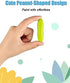 24 1-8 YPLUS Peanut Crayons for Kids, Pastel Colors, Non-Toxic, Washable, Durable, Easy to Grip, Bright Colors, Ideal