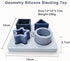 Baby Step Silicone Shape Sorter Puzzle for Toddlers 6-24 Months, Montessori Educational Toy, Blue