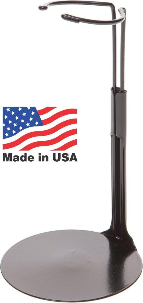 2175 8" 12" Kaiser Doll Stand - Black Doll Stand for to Dolls and Action Figures