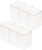 Abaodam 6pcs Box Display, Plastic Container Mini Toy Container for Baby Doll, Acrylic Display Case for Figurines
