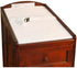 HomeStock Country Cottage Changing Unit Pad, 27.99" L X 16.5" W X