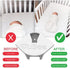 Vusee 2 Pack Anywhere Baby Monitor Wall Mount No-Drill Adhesive Shelf for Cameras Compatible with Most Baby Monitor