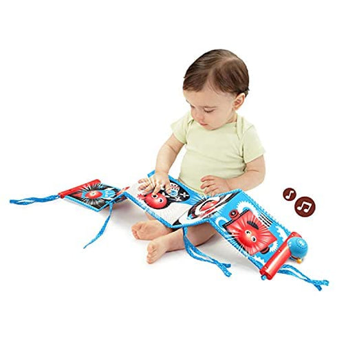 (0 12 Tummy-Time Yookidoo First Soft Cloth Baby Book - Lights and Music to Months). Essential Toy for Infant
