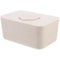 Kisangel Sealed Silicone Wet Wipes Dispenser Box with Lid Beige Tissue Holder