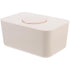 Kisangel Sealed Silicone Wet Wipes Dispenser Box with Lid Beige Tissue Holder