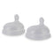 MILK & WATER Anti-Colic Nipples, Set of 2 - Fast Flow (6+