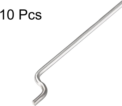 uxcell 1mm x 80mm (3.1 Inch) Steel Z Pull/Push Rods Parts for RC Airplane Boat Replacement (Pack of 10)