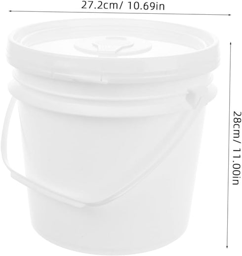 Holibanna Large Plastic Wipe Dispenser Bucket with Lid and Handle Portable Wipes Container for Car and Baby Use