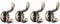 Melody Jane Dolls Houses Melody Jane Dollhouse Antique Brass Coat Hooks Miniature Hall Cloakroom Accessory 1:12