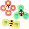 Suction Fidget Spinner for Baby – 3 Pieces Suction Cup Spinners, ABS & Soft Silicone Animal Design Toys