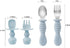 Set 11PCS PandaEar Silicone Baby Feeding | Baby Led Weaning Supplies Self Feeding Utensils | Divided Suction Plate Bowl