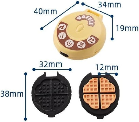 10PCS Set 1:12 Miniature Dollhouse Waffle Maker Toaster Scale Stand Mixer Flour Kitchen Decoration Modern Mini House