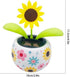 Sunflower Solar Dancing Flower Toy, Solar Powered Swinging Animated Dancer for Car Decoration, Funny Ornaments