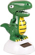 Green Solar Powered Dancing Dinosaur Decoration Gift, Swinging Dancer for Desk and Dashboard Home Decor