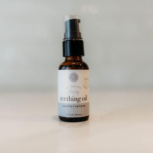 Rowe Casa Organics Baby Teething Oil - Naturally Relieving Chamomile and Copaiba Blend for Teething Discomfort