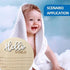 LZEDIRA 5.9 Inch Baby Announcement Sign, Wooden Hello World Newborn Welcome Sign, Birth Announcement Sign for Hospital