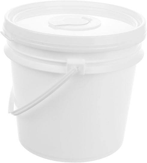 BESTYASH Portable Wipe Dispenser Bucket with Lid Refillable Wet Wipes Holder for