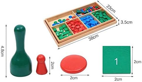 Counting Adena Montessori Stamp Game,Montessori Wooden Math Materials Toy, Early Development Wooden Math School
