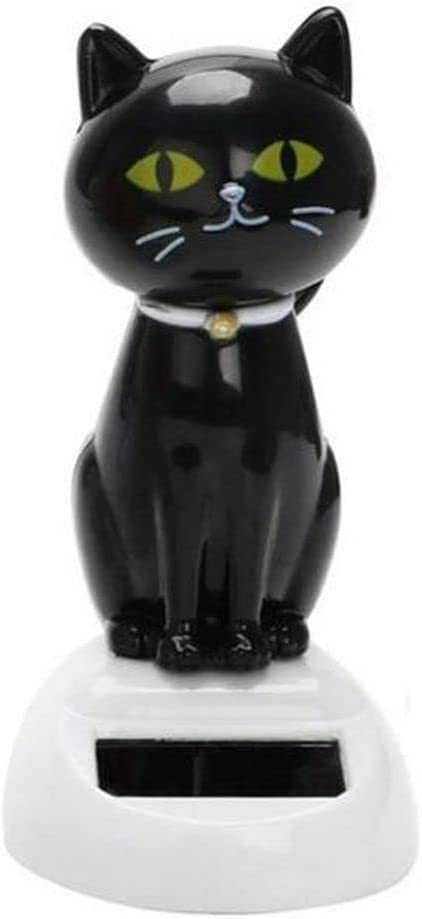 Solar Cat Toy Doll, Dancing Cat Figure Car Ornament, Solar Powered Dashboard Decoration