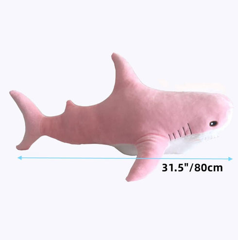 Stuffed Animal Shark Plush - Giant Pink Shark Plush Pillow Toy, 31 inches for Home Decoration Kids Gift