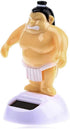 Yellow Sumo Wrestler Solar Power Swinging Car, Interior Dashboard Ornament Gift