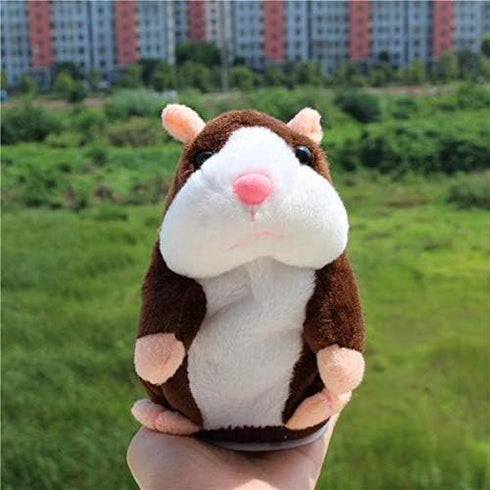 BestLand Plush Interactive Toys PRO Talking Hamster, Electronic Pet Chatimals Mouse Buddy, 5.7 x 3 inches, Brown