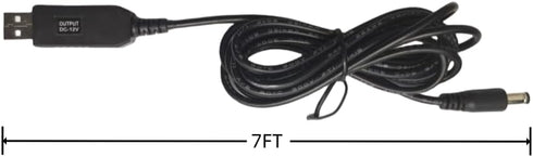 SZFMSWE 12V Adapter(7FT) Baby car Camera USB Powered Adapter Cord ONLY Support Cigarette Lighter Port,NOT Monitor
