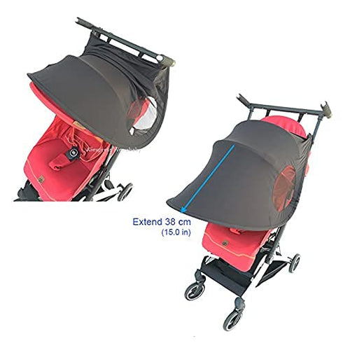 50+UPF Sunshade Extension for GB Pockit+ All City, UV Protect Baby Stroller Summer Accessories, SUN002